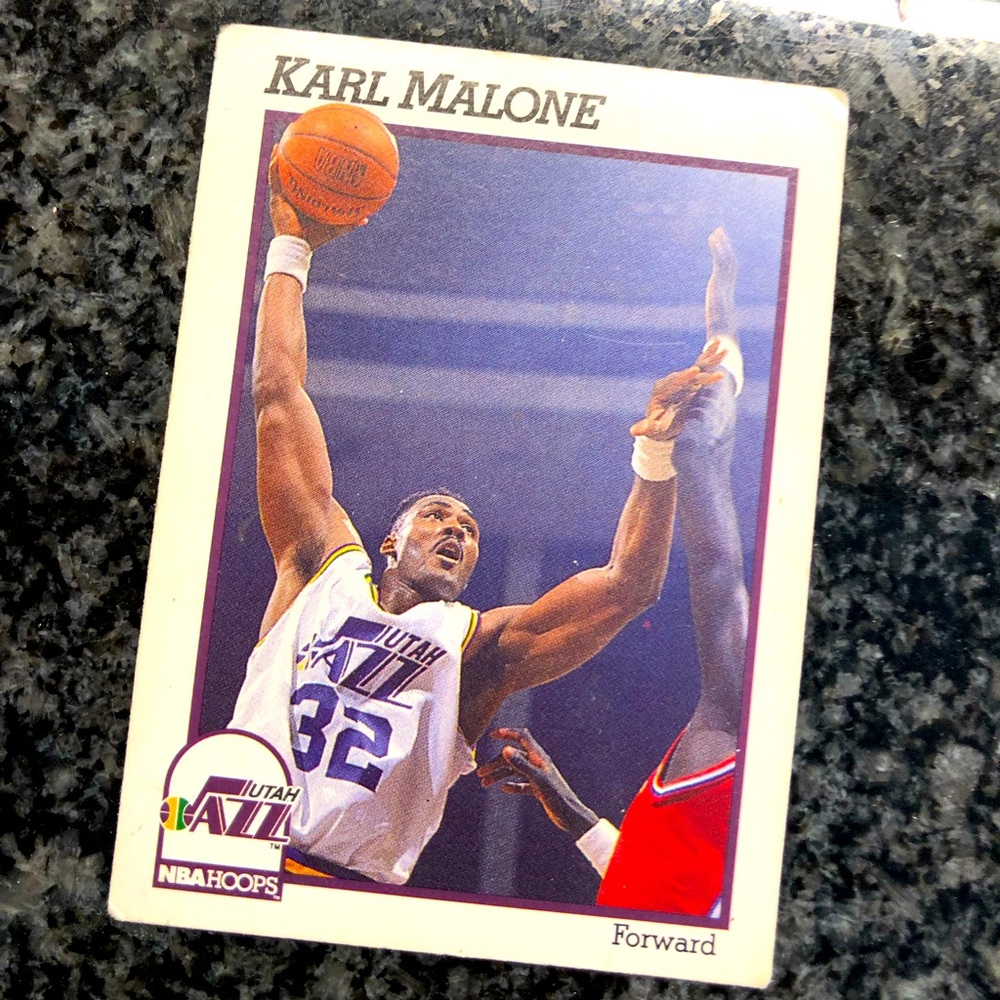 Karl Malone Hoops 1991 #211 Basketball card !!!